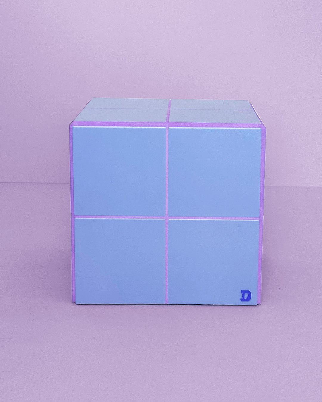 Cube - Powder Blue & Lila