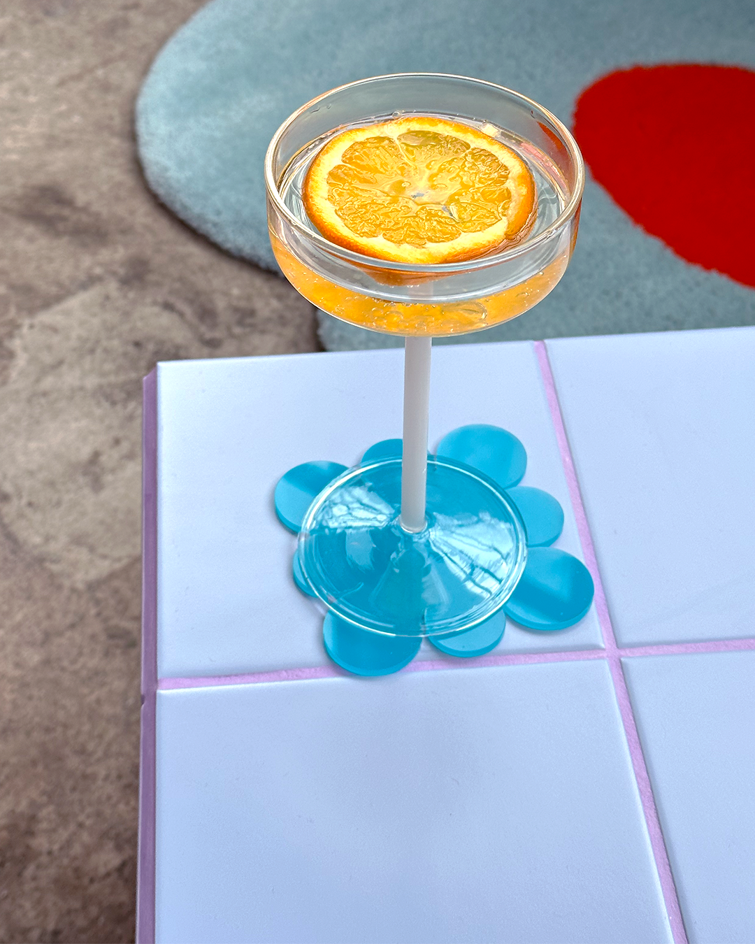 Cube - Powder Blue & Lila