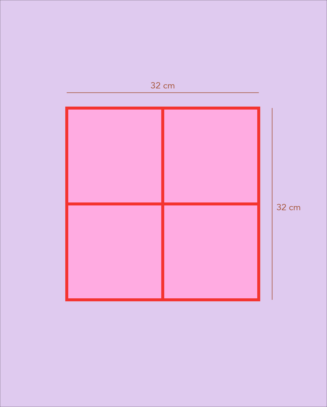 Cube - Rose Pink & Red
