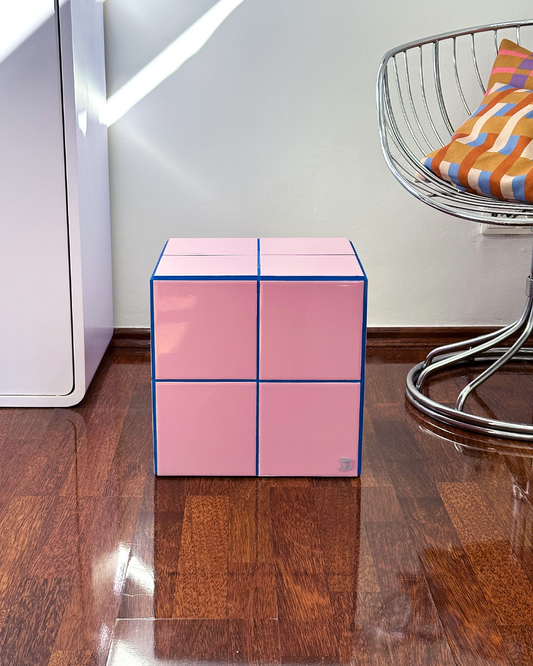 Cube - Pink & Electric Blue