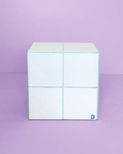 Cube - Daisy White & Mint