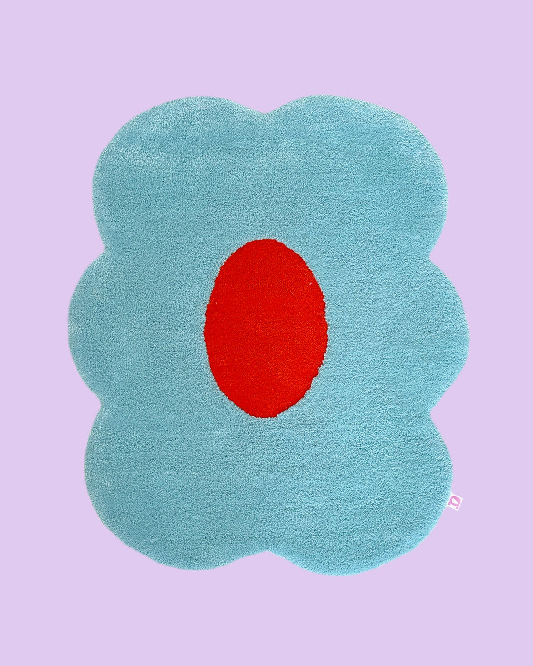 Rug Large - Lightblue & Orange